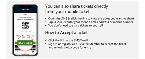 Mobile Ticket Sharing Guide Ticketek Nz