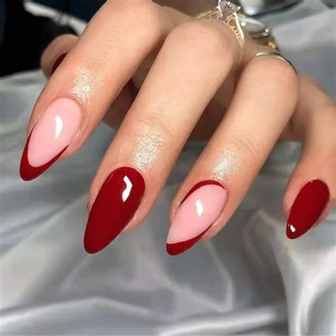 Red Almond Nails