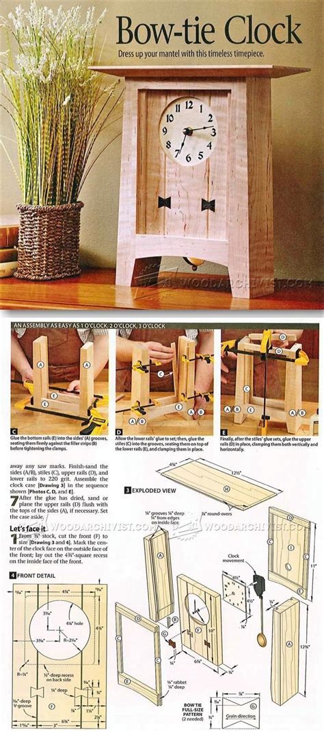 Free Printable Wooden Clock Plans