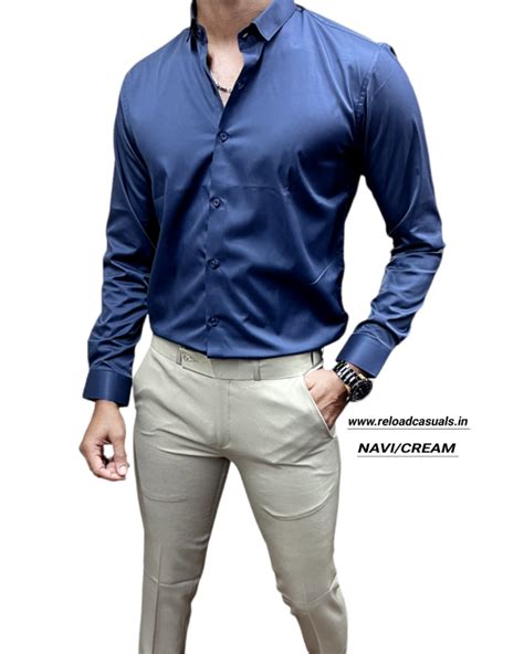 Satin Shirt And Adj Lycra Pant Combo Reload Casual