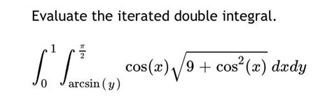 Solved Set Up The Iterated Integral To Compute The Area Of Chegg