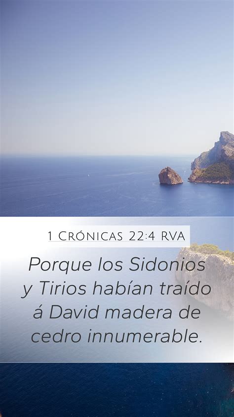 1 Crónicas 22 4 RVA Mobile Phone Wallpaper Porque los Sidonios y