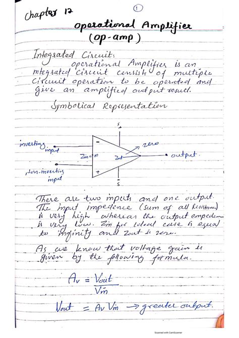 Solution Operational Amplifier Studypool