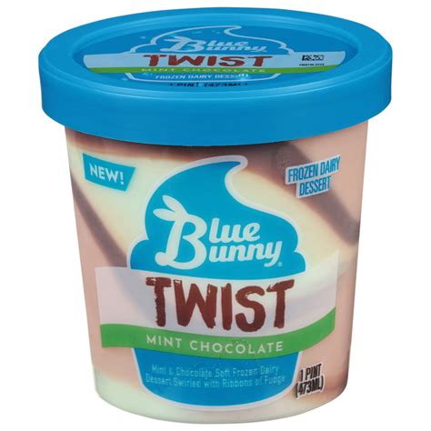 Save On Blue Bunny Twist Frozen Dairy Dessert Mint Chocolate Order