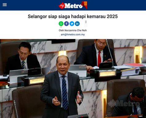 Utusan Malaysia Selangor Siap Siaga Hadapi Kemarau Inisiatif