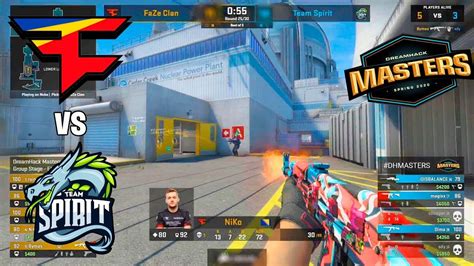 Epic Game Faze Vs Spirit Dreamhack Masters Highlights Csgo Youtube