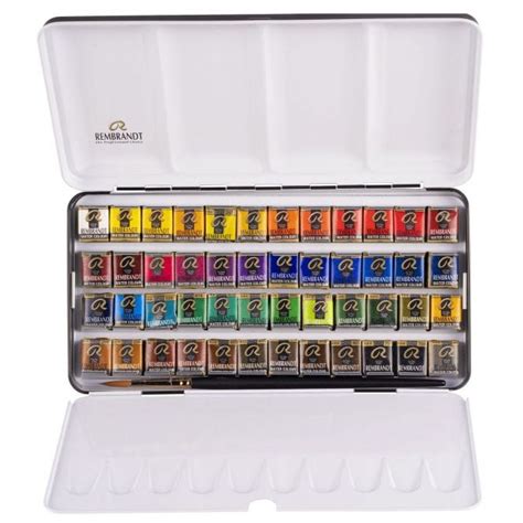 Royal Talens Rembrandt Professional Watercolour Paint Pocket Set 48