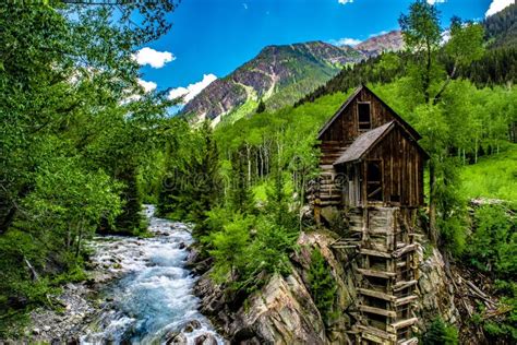 Crystal Mill In Marble Colorado Stock Image Image Of River Aspen
