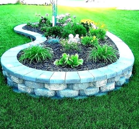 Flower Bed Edging Stone Stone Flower Bed Edging Stacked Stone Flower