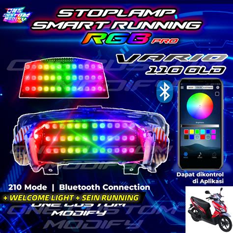 Jual Stoplamp Running Rgb Smart Pro Vario Karbu Lampu Led Bluetooth