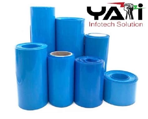 Blue Plain Pvc Heat Shrink Sleeve For Lithium Ion Battery At Kg