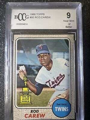 Topps Rod Carew Bccg Mint All Star Rookie Twins Hof Ebay