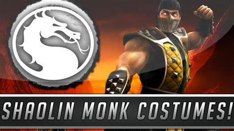 Mortal Kombat X New Shaolin Monks Scorpion Sub Zero Skins Costumes