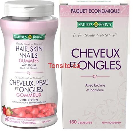 Coupon Rabais De Sur Un Produit Natures Bounty Cheveux Et Ongles