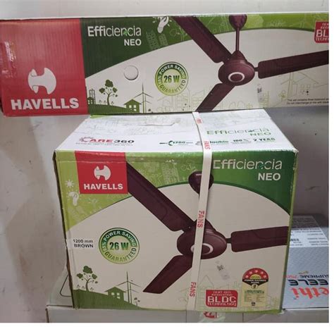 Havells Efficiencia Neo 1200 Mm BLDC Motor 3 Blade Ceiling Fan Brown