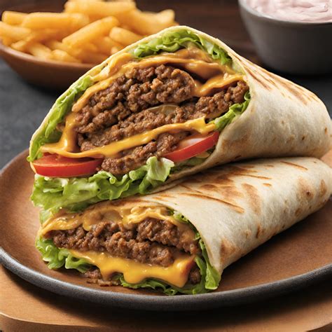 Crunchy Cheeseburger Wrap Just Worthi