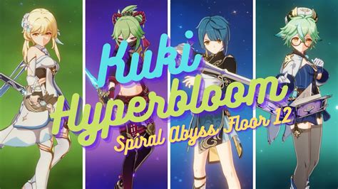 Kuki Shinobu Hyperbloom Team 3 1 Spiral Abyss BOTH SIDES Genshin