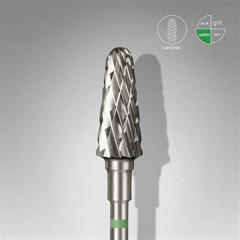 Staleks Pro Expert Frustum Green Carbide Nail Drill Bit Truncated