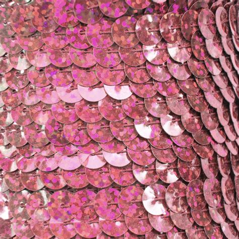 Sequin Trim 8mm Pink Hologram Glitter Sparkle Metallic Sequinsusa