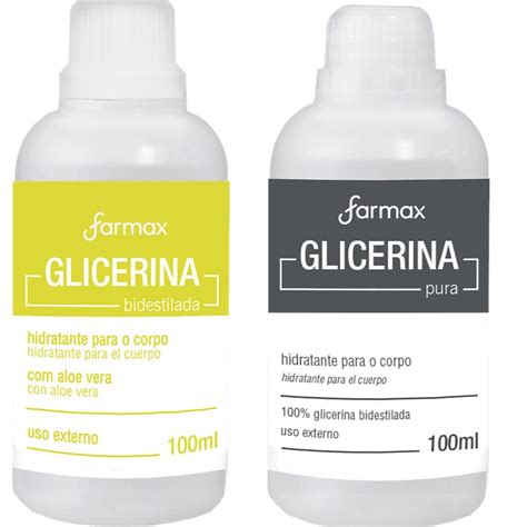 Kit Glicerina Hidratada Farmax Ml Bidestilada Ou Pura Soaresatcd