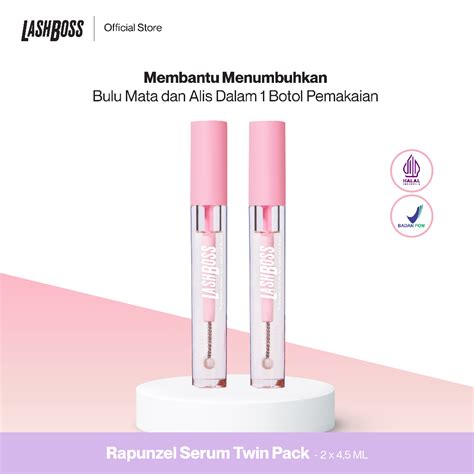 Jual Twin Pack Lash Boss Rapunzel Serum Serum Penumbuh Bulu Mata Dan