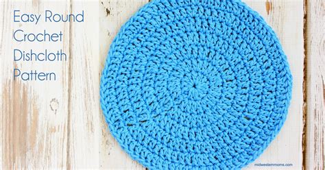 Easy Round Crochet Dishcloth Pattern