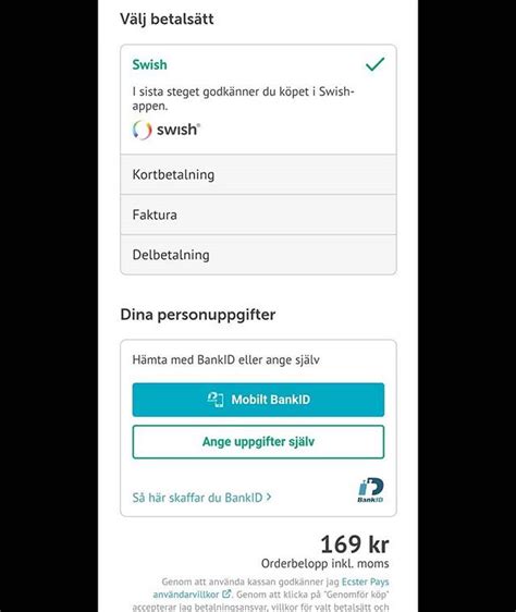 Ny Betalning P Pekoe Se Ecster Med Swish Kort Och Faktura H Mta