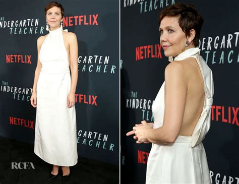 Maggie Gyllenhaal In Prada Netflix S The Kindergarten Teacher New York Screening Red