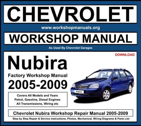 Chevrolet Nubira Workshop Repair Manual Download