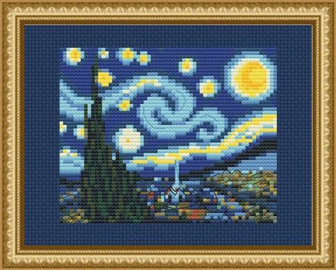 Vincent Van Gogh Van Gogh Paintings Mini Cross Stitch Miniature Art