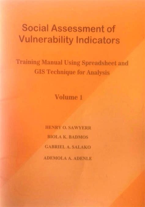 (PDF) Social Assessment of Vulnerability Indicators:Training Manual ... 