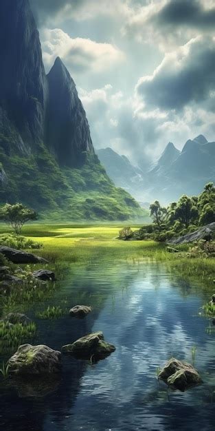 Premium AI Image | Stunning Landscapes A Tribute To Nature's Beauty