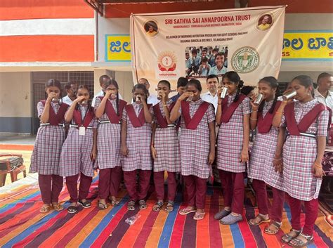 Morning Nutrition Launch At Zphs School Mustabad Rajanna Sircilla