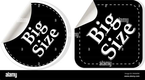 big size clothing stickers set Stock Vector Image & Art - Alamy