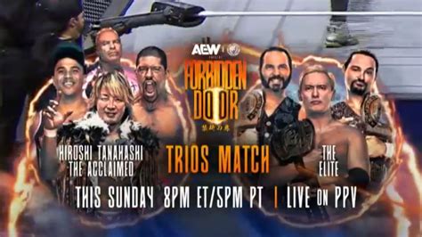 The Elite Vs Hiroshi Tanahashi And The Acclaimed Set For Aew X Njpw