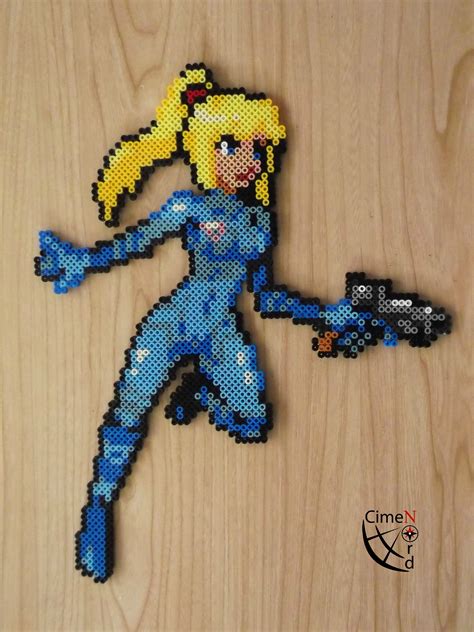 Zero Suit Samus Metroid Perler Bead Pattern Plantillas Hama Beads Hot