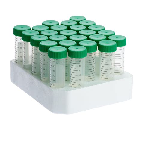 Celltreat 50 Ml Centrifuge Tubes Styrofoam Rack ⋆ Morganville Scientific