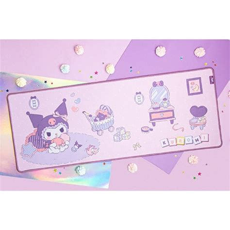 Kuromi And My Melody Playtime Desk Mouse Pad Kawaii Ts