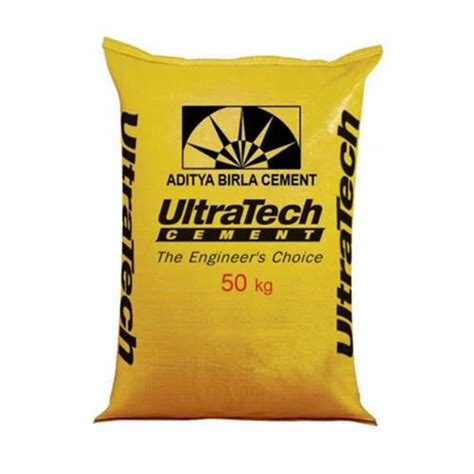 Yellow And Black Printed Polypropylene Cement Bags At Rs 115 Kilogram