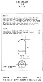 NE 5, Tube NE5; Röhre NE 5 ID31716, Gas Diode | Radiomuseum.org