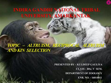 Altruism In Animals And Its Type Ppt