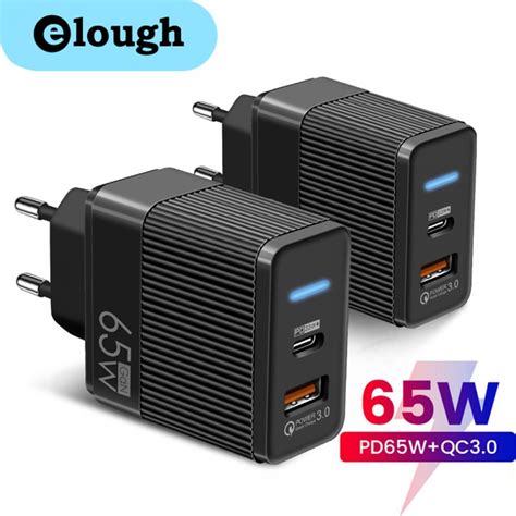 Buy Elough W Gan Charger Usb Type C Quick Charge Korean Us Uk Plug