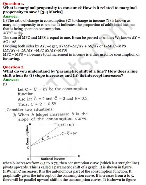 Ncert Solutions For Class 12 Macro Economics Chapter 5 Aggregate Demand