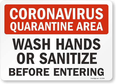 Quarantine Signs | Quarantine Area Safety Signs