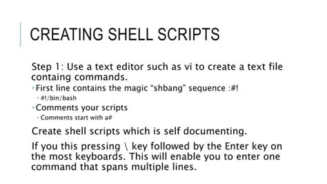 Bash Shell Scripting Ppt