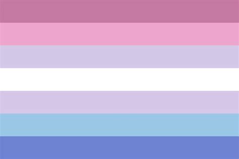 Premium Vector Bigender Pride Flag In Shape Set Presence Of Who