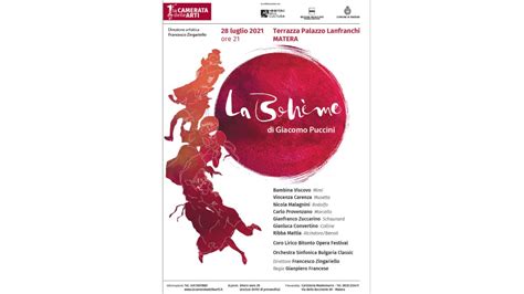 La Boheme Luglio La Camerata Delle Arti