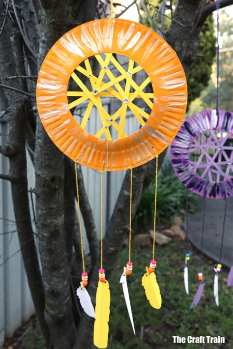 Paper Plate Dream Catcher The Craft Train