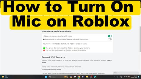 Roblox How To Turn On Or Enable Mic On Roblox Youtube