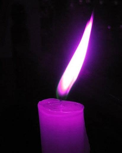 Purple Flame Awesome I Love Purple Purple Candles Candle Color